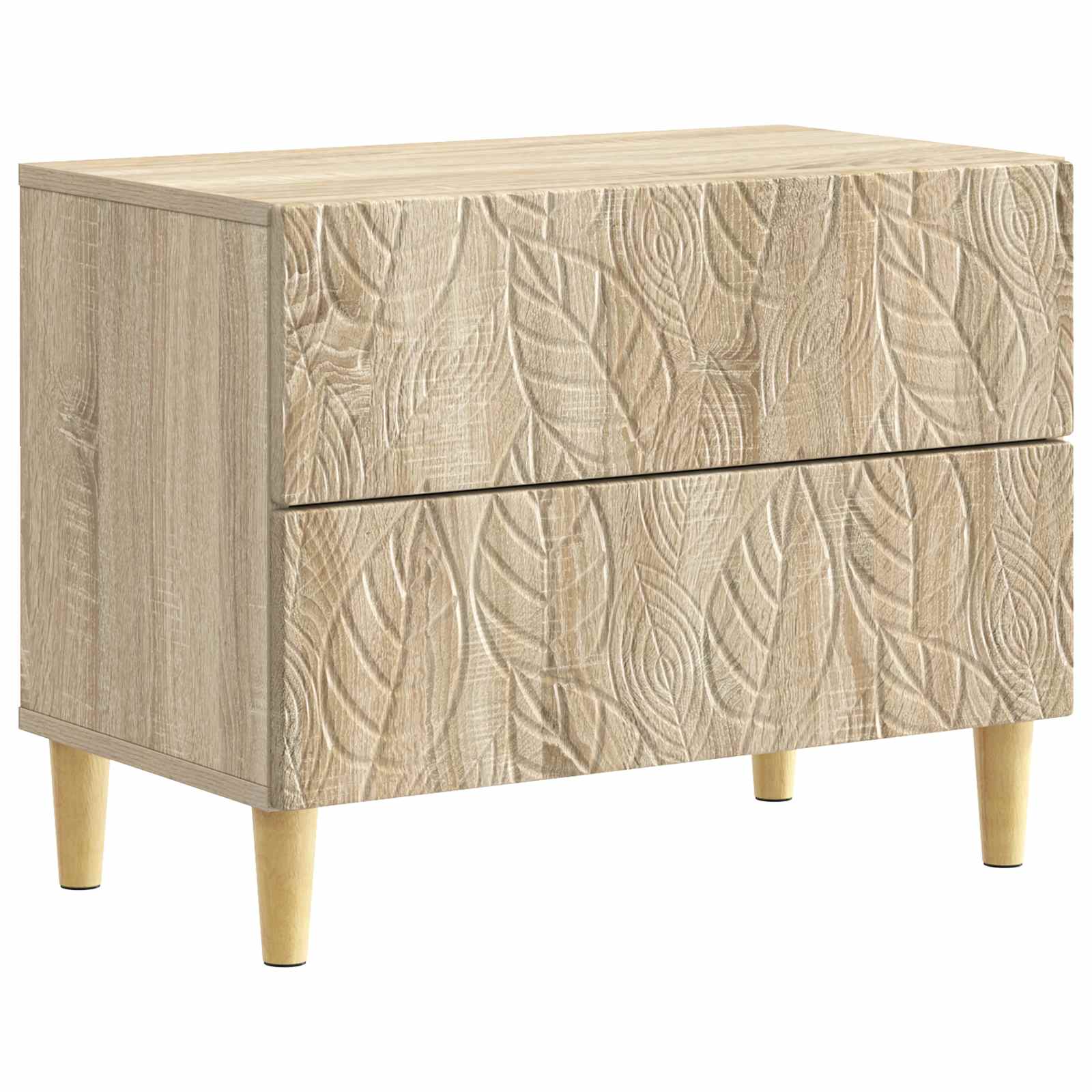 vidaXL Nachtkastje Wit 62 x 34,5 x 48 cm Bewerkt hout