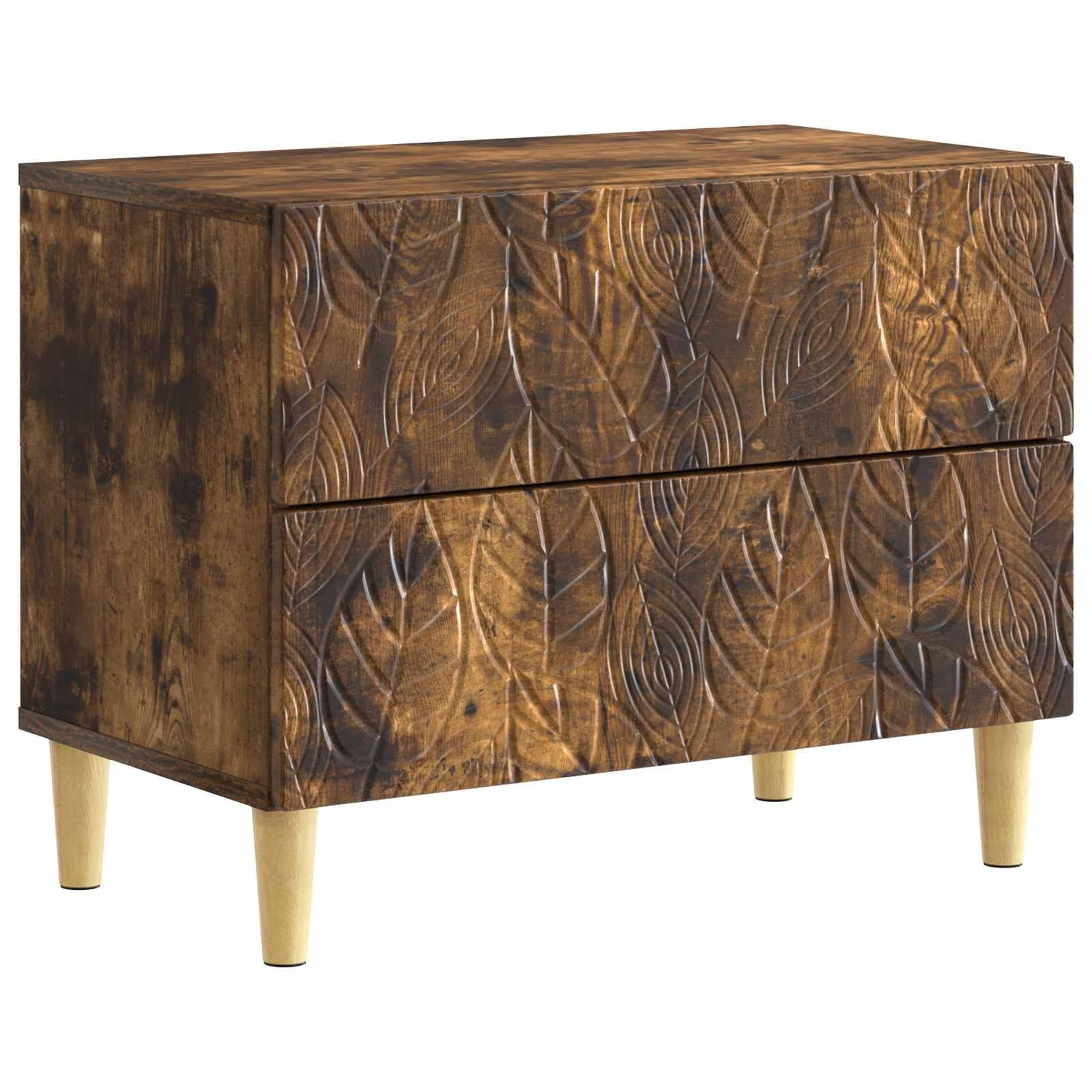 vidaXL Nachtkastje Wit 62 x 34,5 x 48 cm Bewerkt hout