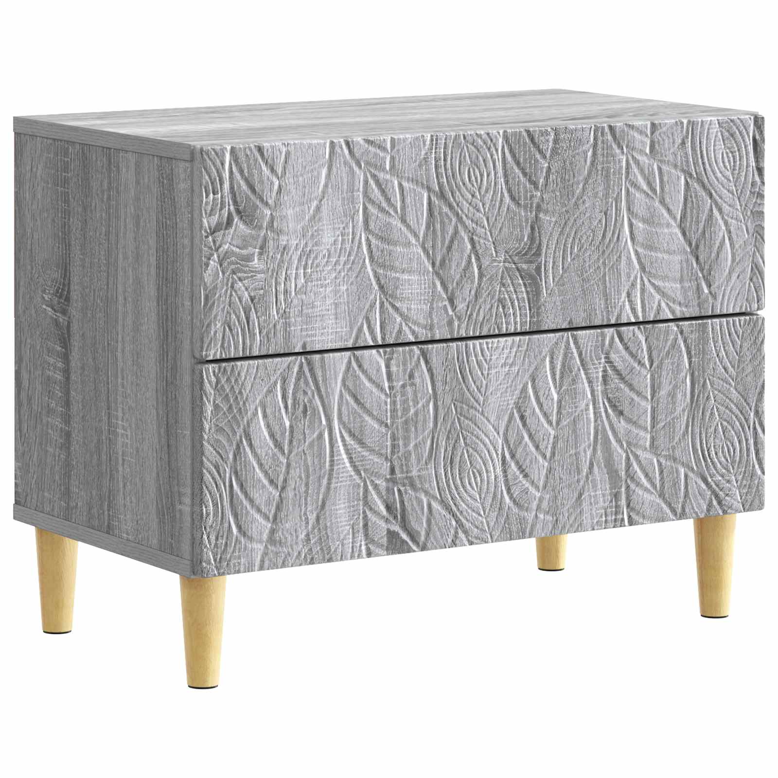 vidaXL Nachtkastje Wit 62 x 34,5 x 48 cm Bewerkt hout