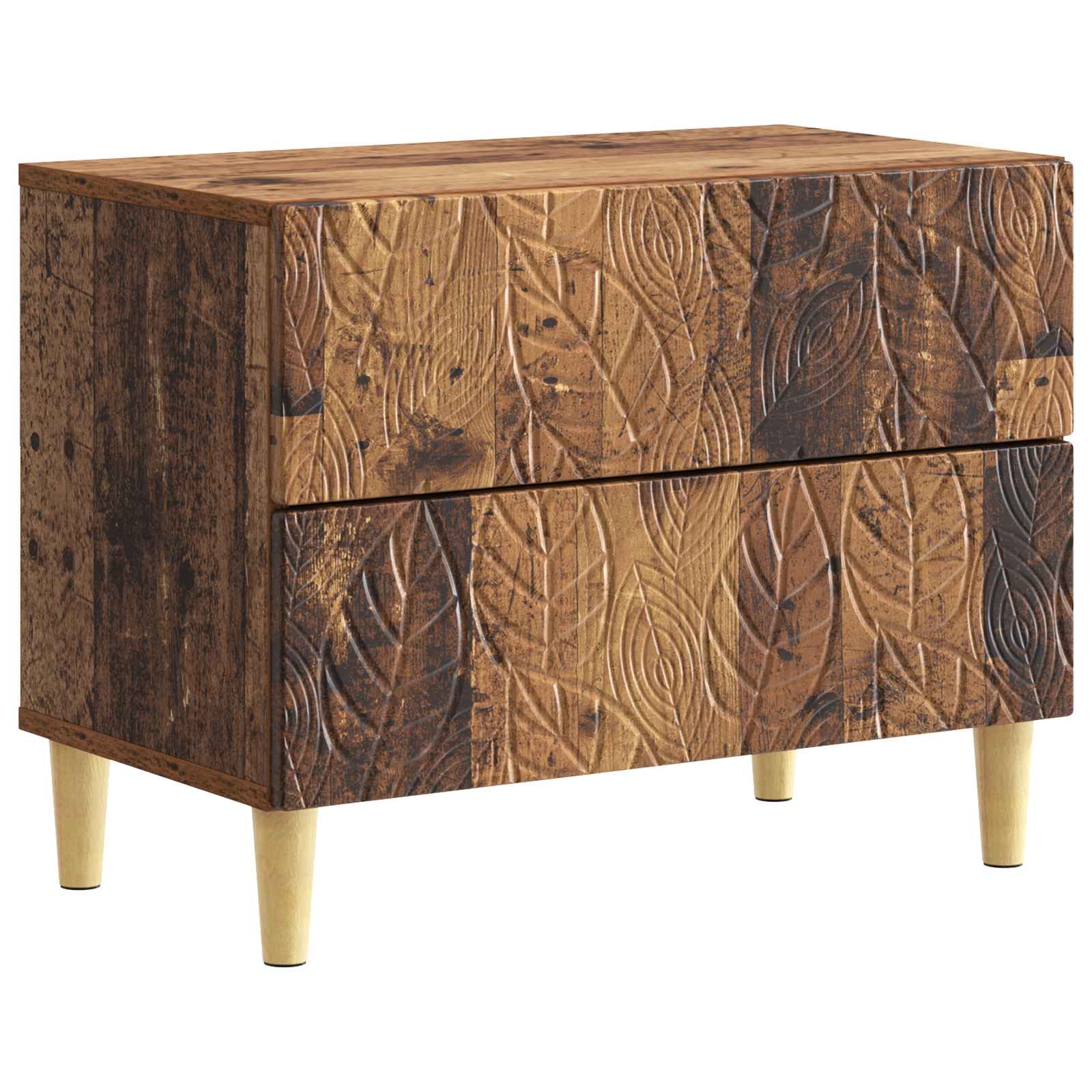 vidaXL Nachtkastje Wit 62 x 34,5 x 48 cm Bewerkt hout