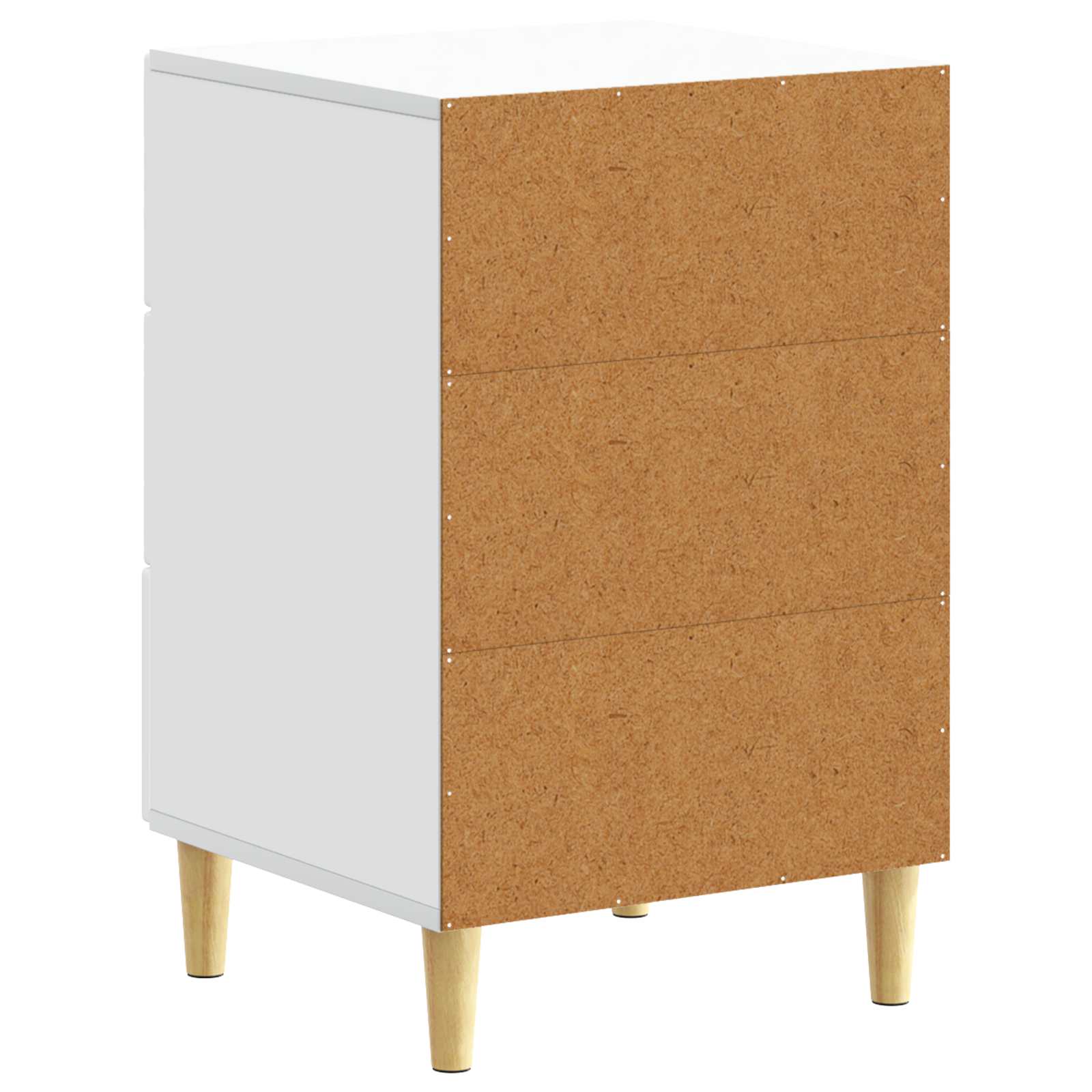 vidaXL Nachtkastje Wit 43 x 39,5 x 66,5 cm Bewerkt hout