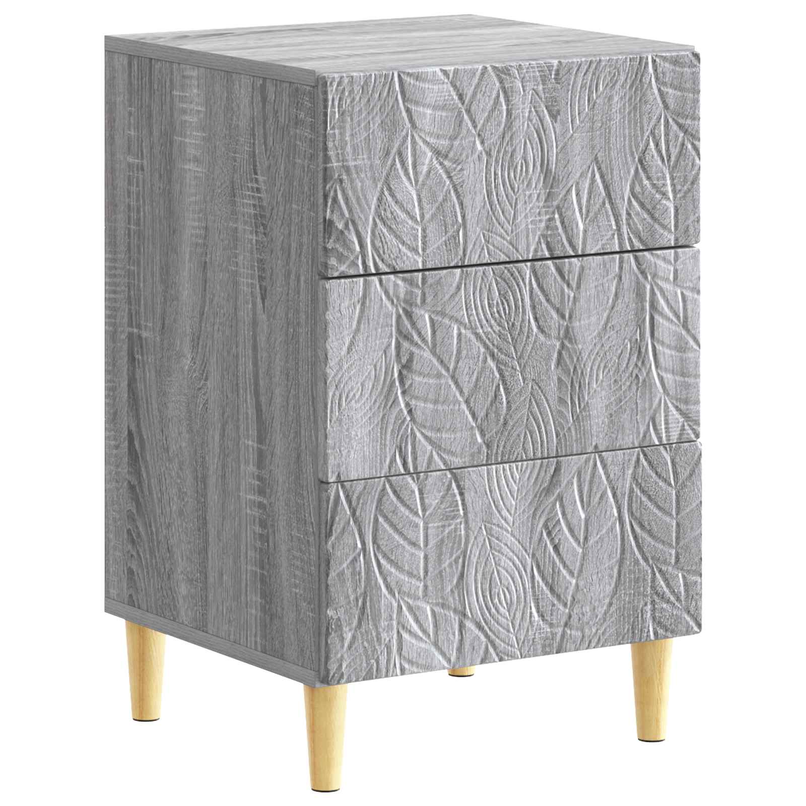 vidaXL Nachtkastje Wit 43 x 39,5 x 66,5 cm Bewerkt hout
