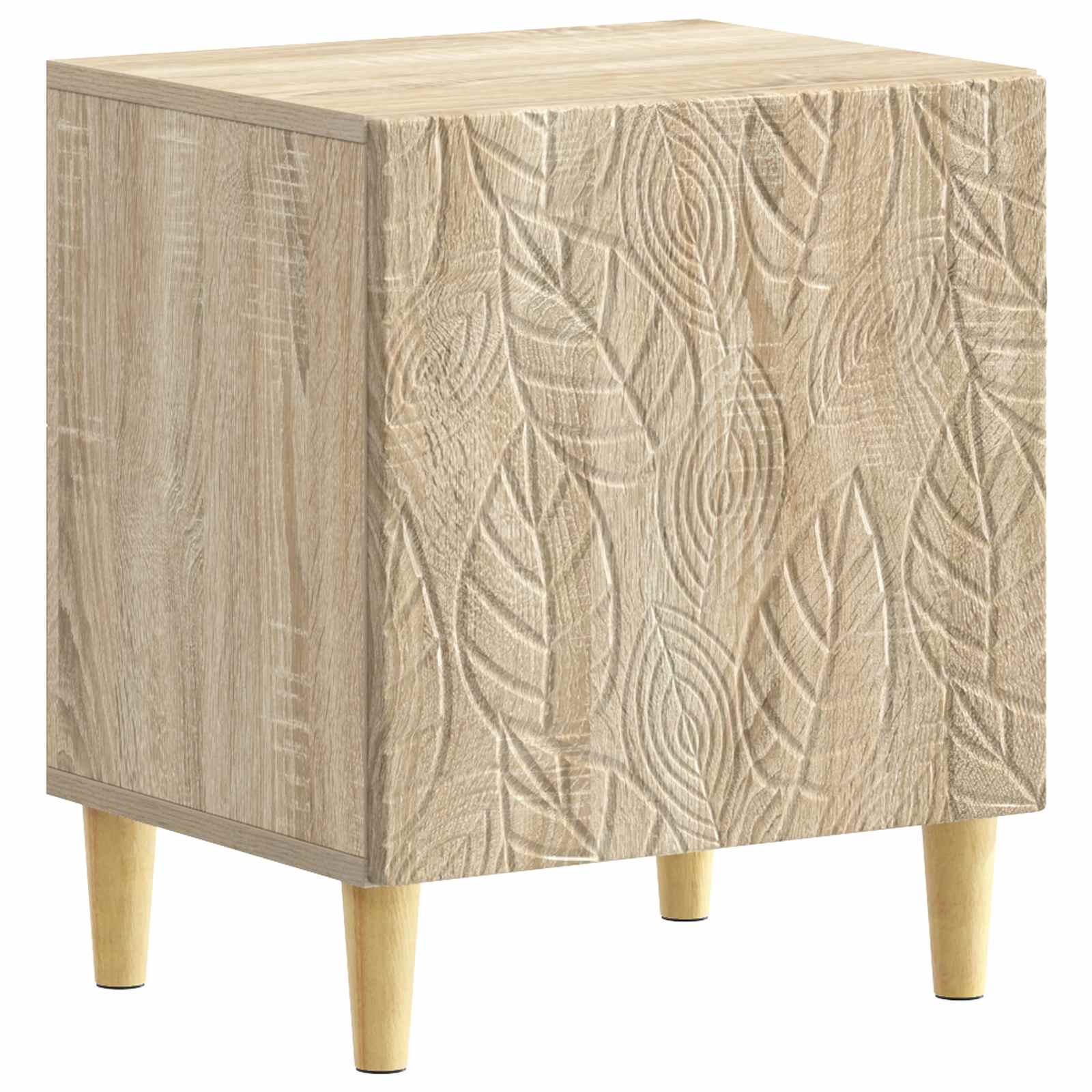 vidaXL Nachtkastje Wit 43 x 34,5 x 50 cm Bewerkt hout