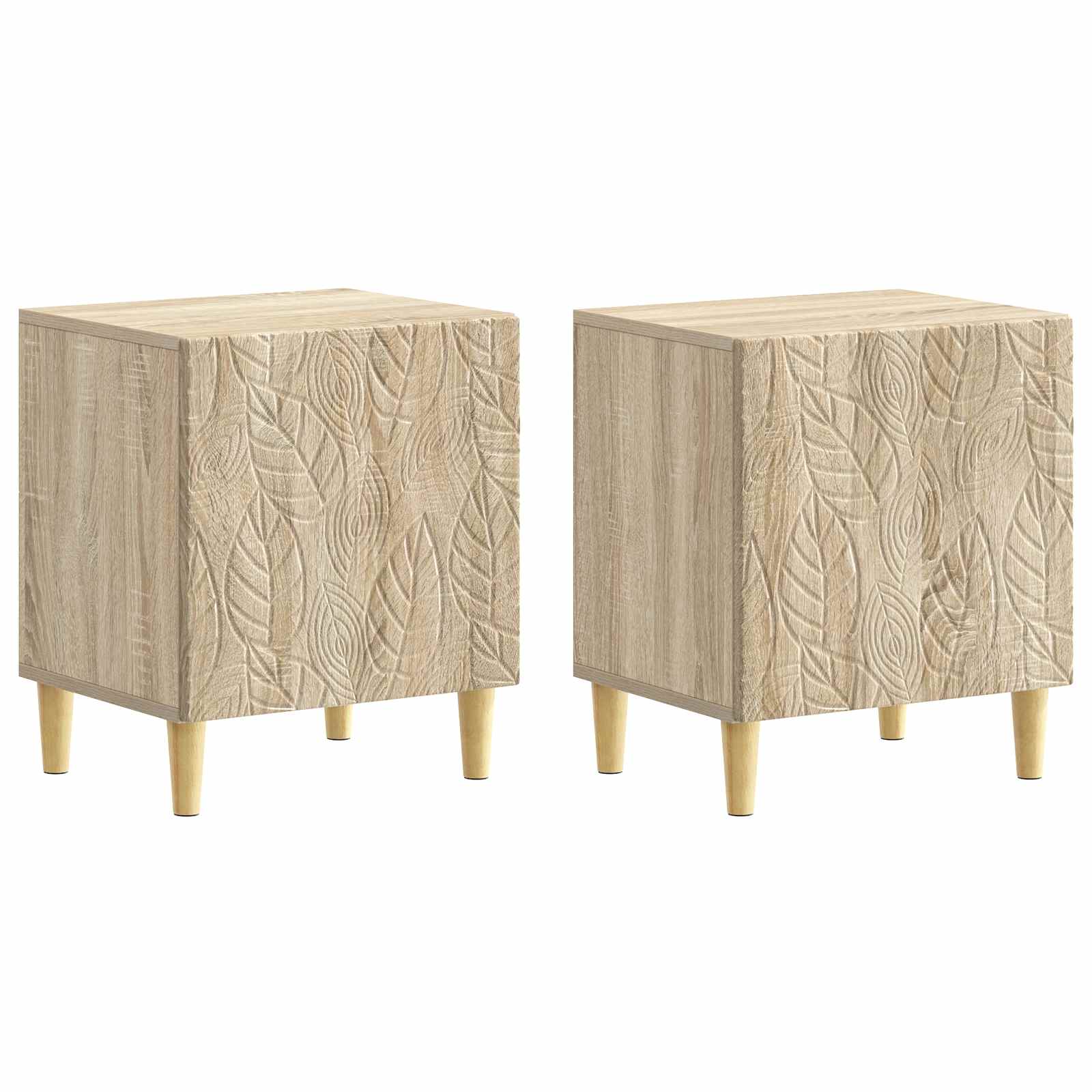 vidaXL Nachtkastje Wit 43 x 34,5 x 50 cm Bewerkt hout