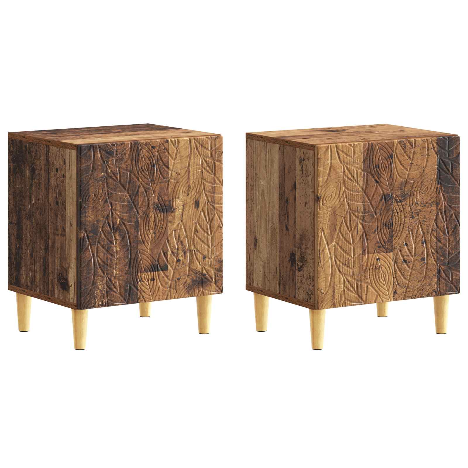 vidaXL Nachtkastje Wit 43 x 34,5 x 50 cm Bewerkt hout