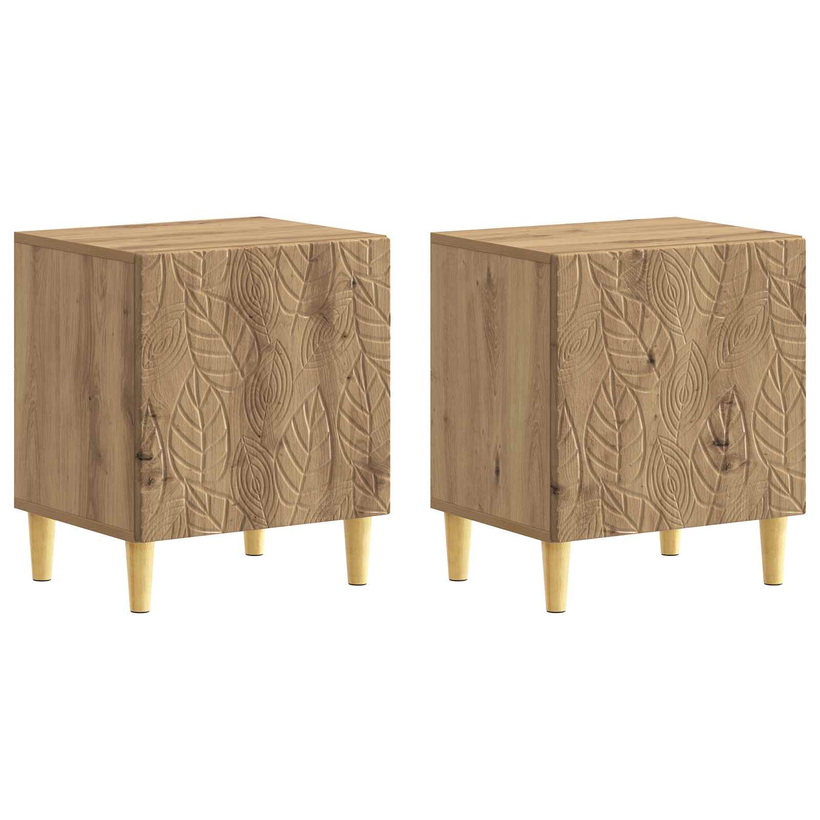 vidaXL Nachtkastje Wit 43 x 34,5 x 50 cm Bewerkt hout