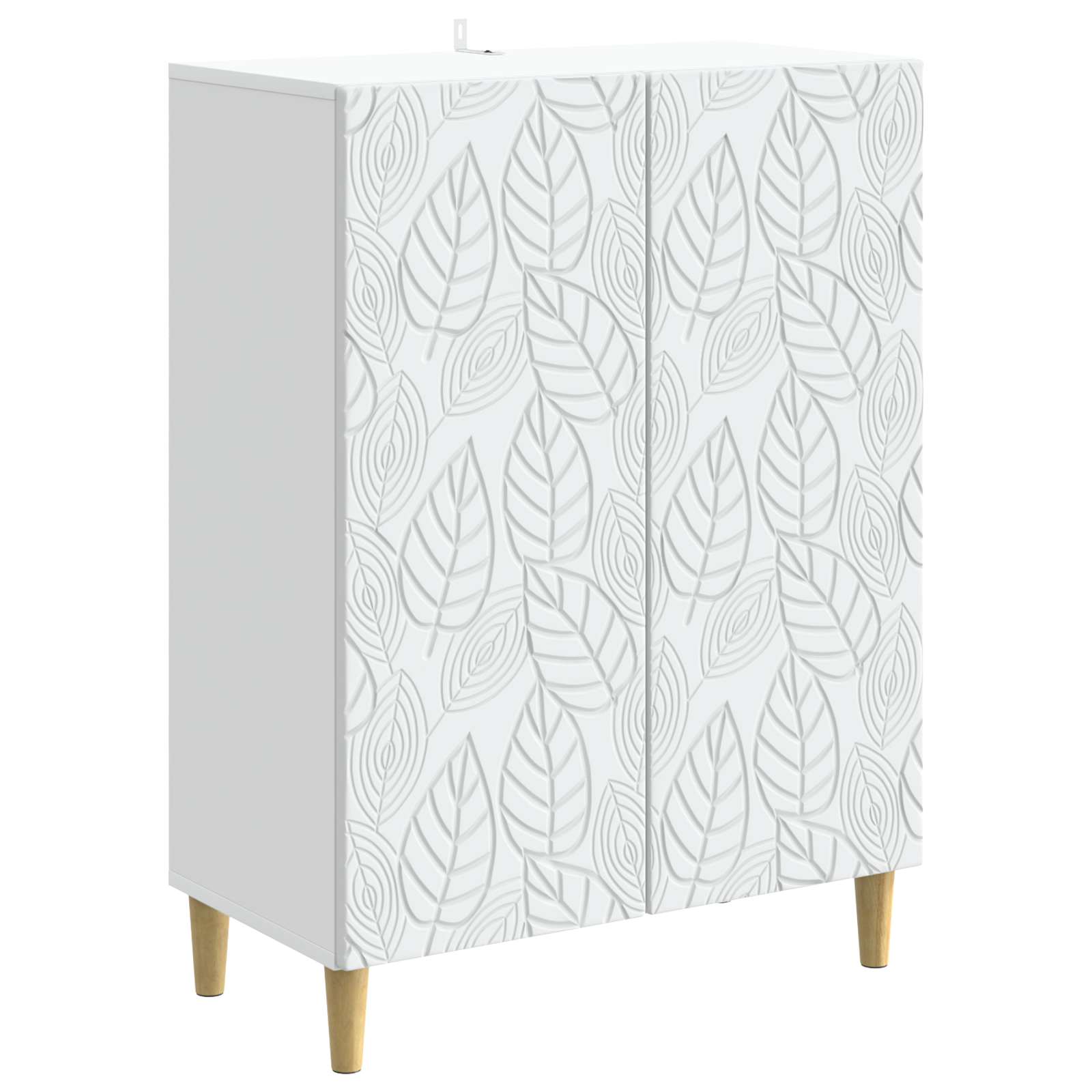vidaXL Dressoir Wit 66 x 34,5 x 90 cm Bewerkt hout