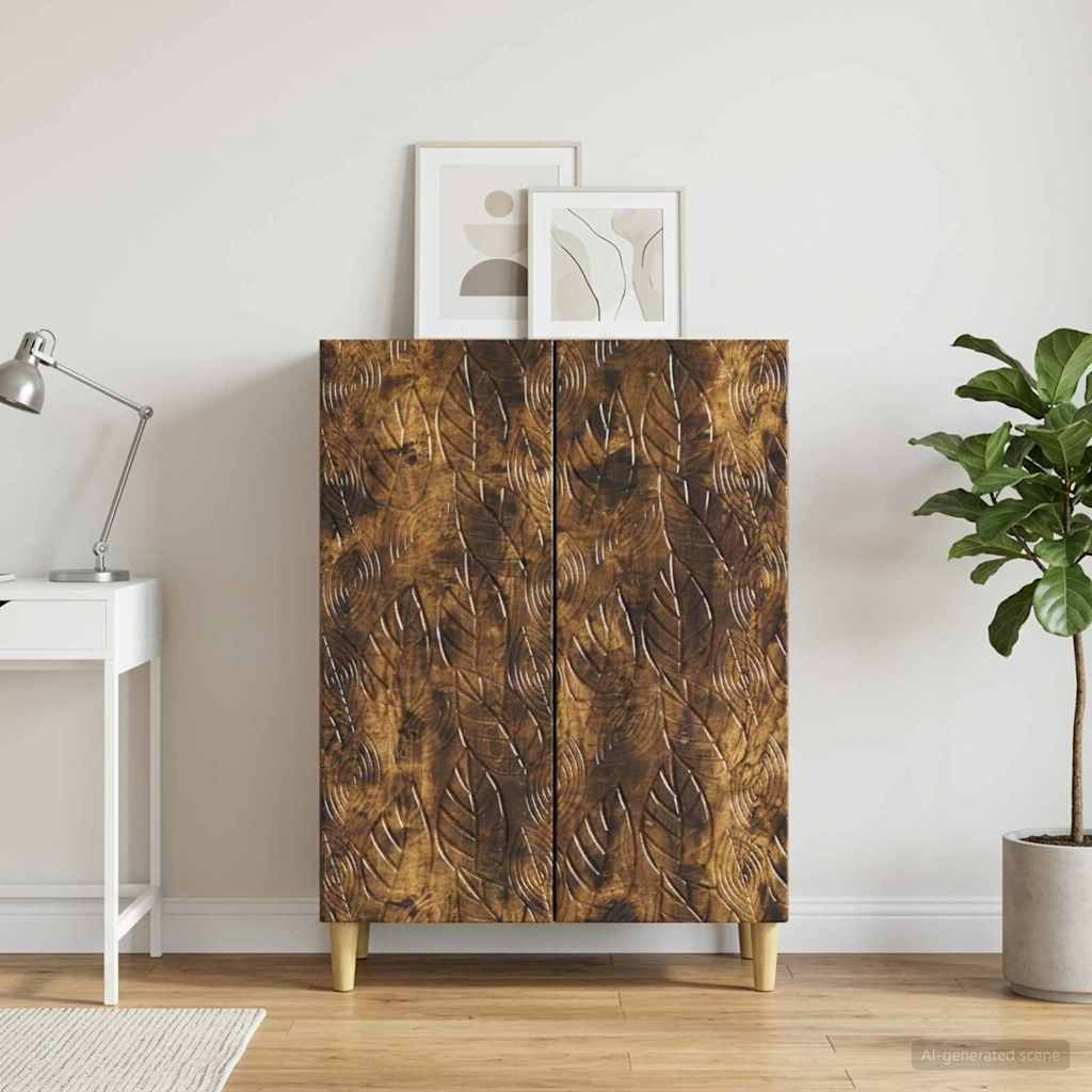 vidaXL Dressoir Wit 66 x 34,5 x 90 cm Bewerkt hout