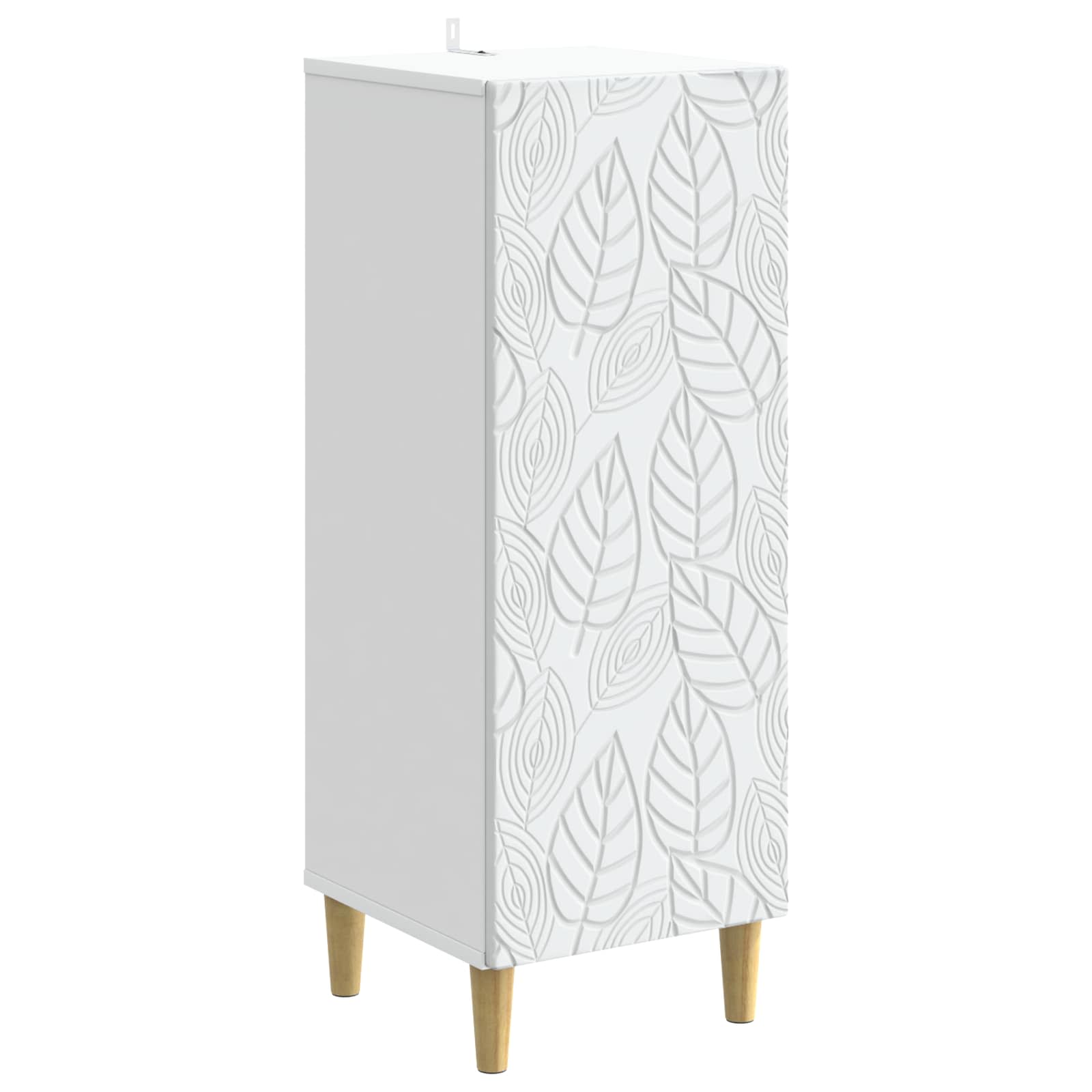 vidaXL Dressoir Wit 33 x 34,5 x 90 cm Bewerkt hout