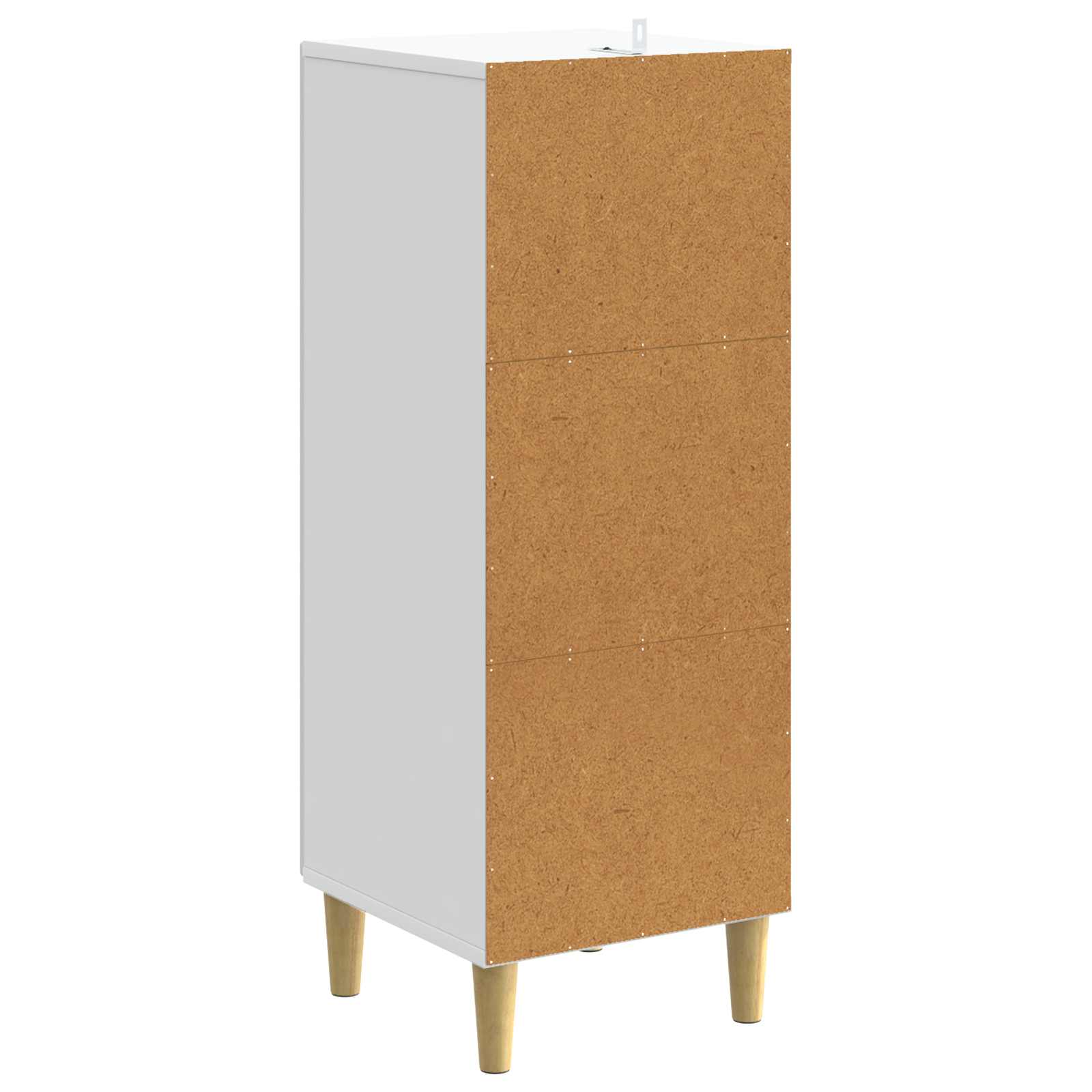 vidaXL Dressoir Wit 33 x 34,5 x 90 cm Bewerkt hout