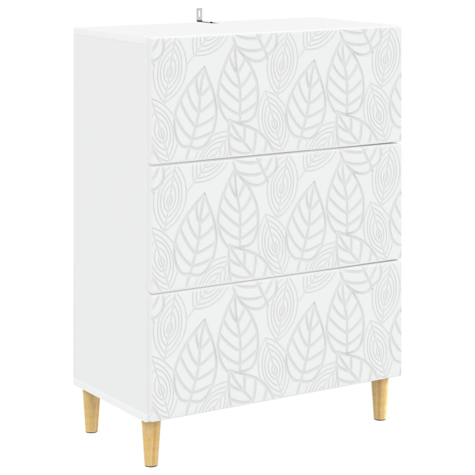 vidaXL Ladenkast Wit 66 x 34,5 x 90 cm Bewerkt hout