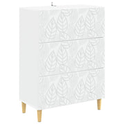 vidaXL Ladenkast Wit 66 x 34,5 x 90 cm Bewerkt hout