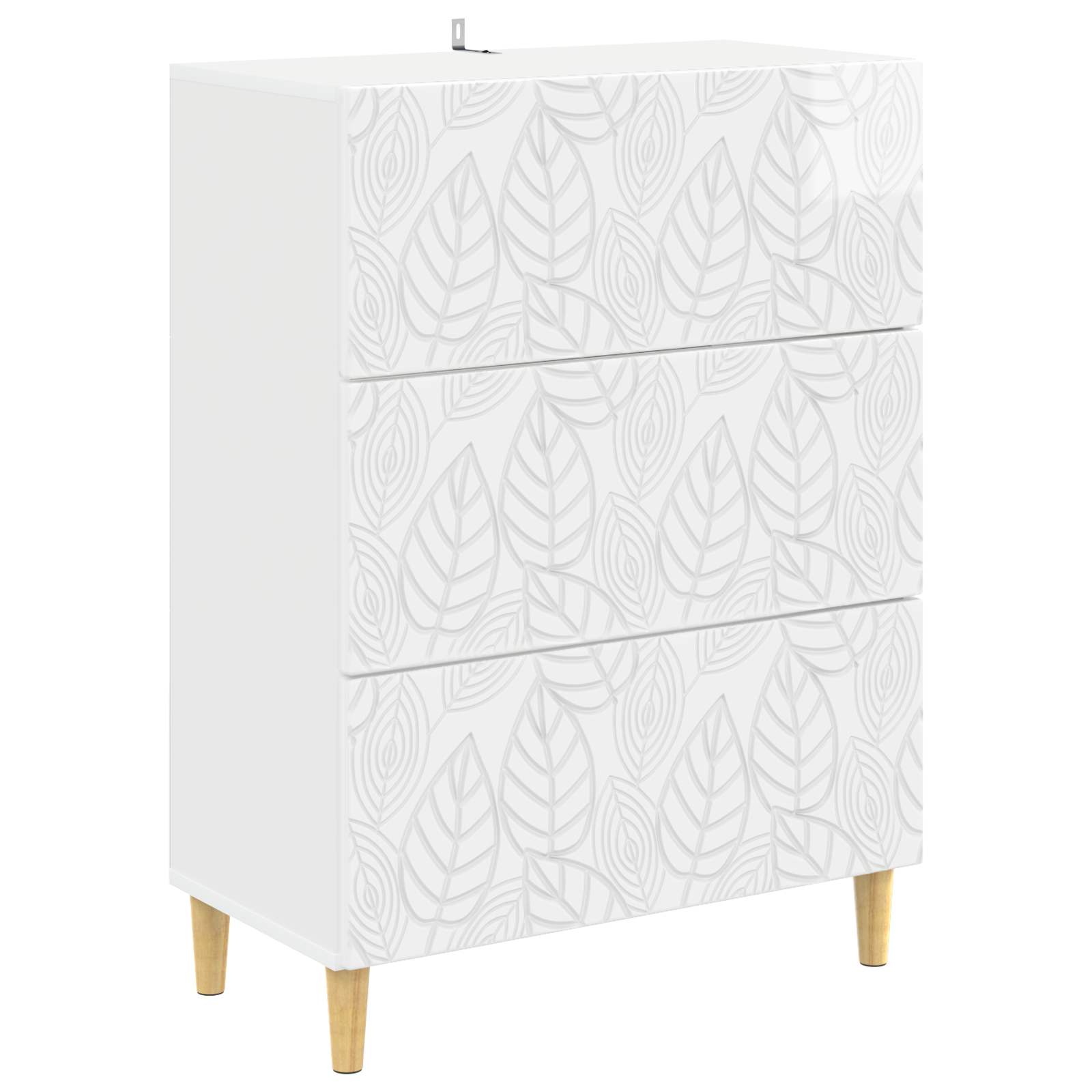 vidaXL Ladenkast Wit 66 x 34,5 x 90 cm Bewerkt hout
