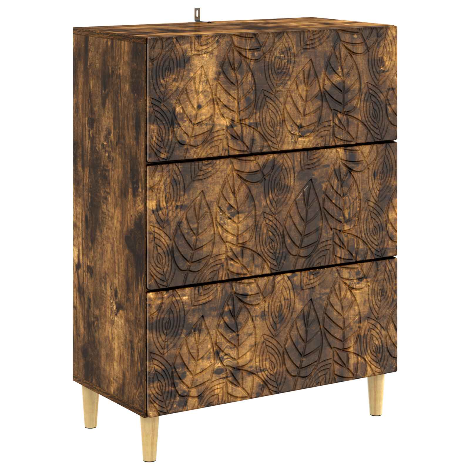 vidaXL Ladenkast Wit 66 x 34,5 x 90 cm Bewerkt hout