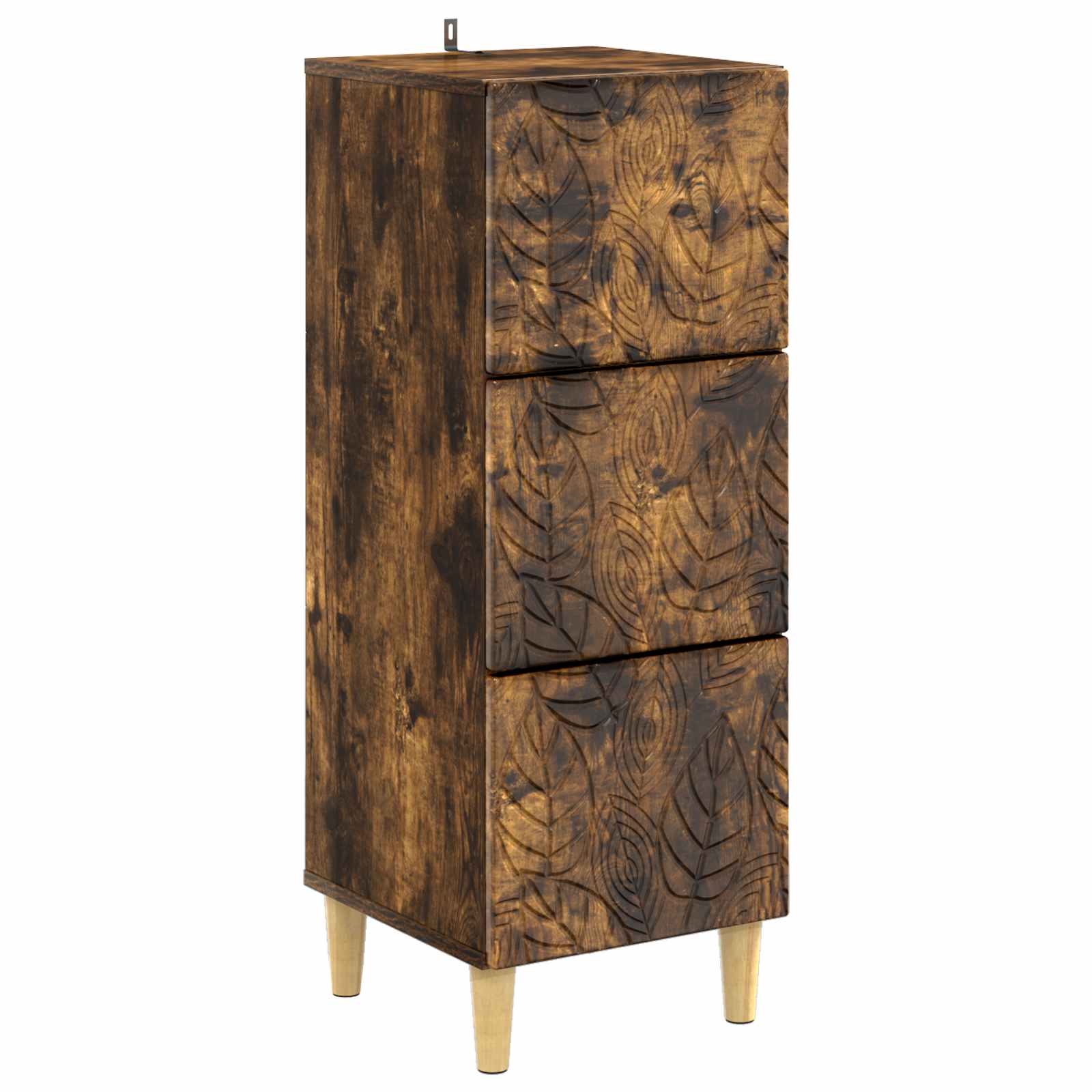 vidaXL Ladenkast Wit 33 x 34,5 x 90 cm Bewerkt hout
