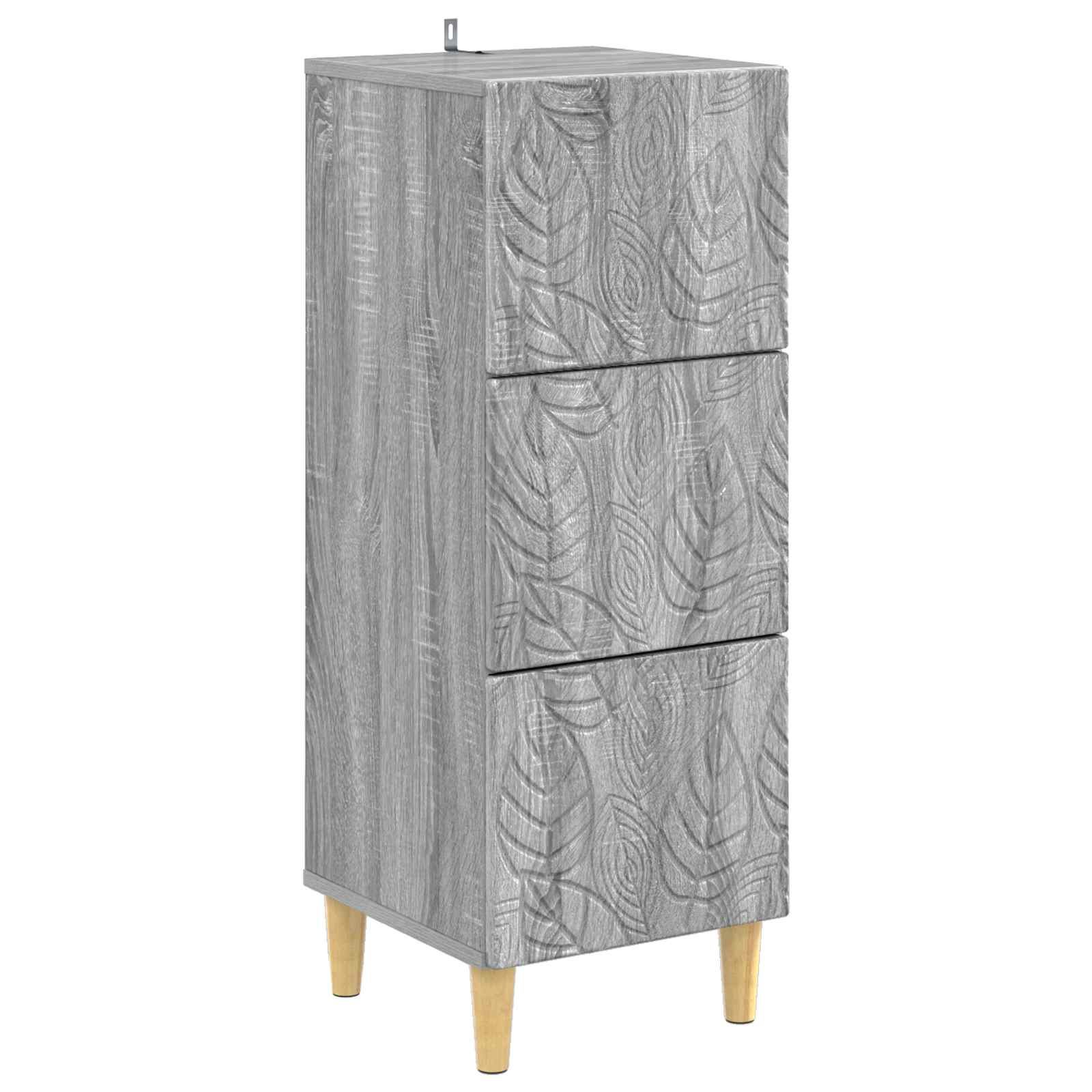 vidaXL Ladenkast Wit 33 x 34,5 x 90 cm Bewerkt hout