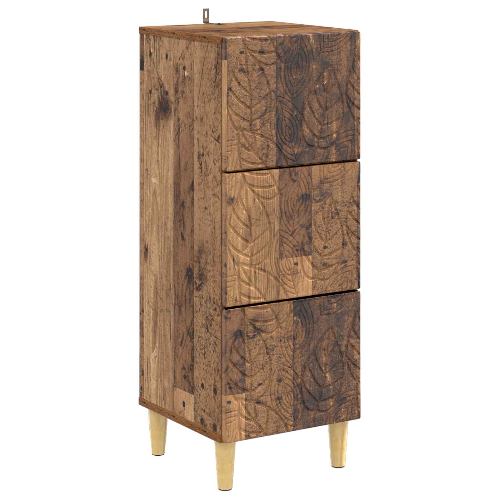 vidaXL Ladenkast Wit 33 x 34,5 x 90 cm Bewerkt hout