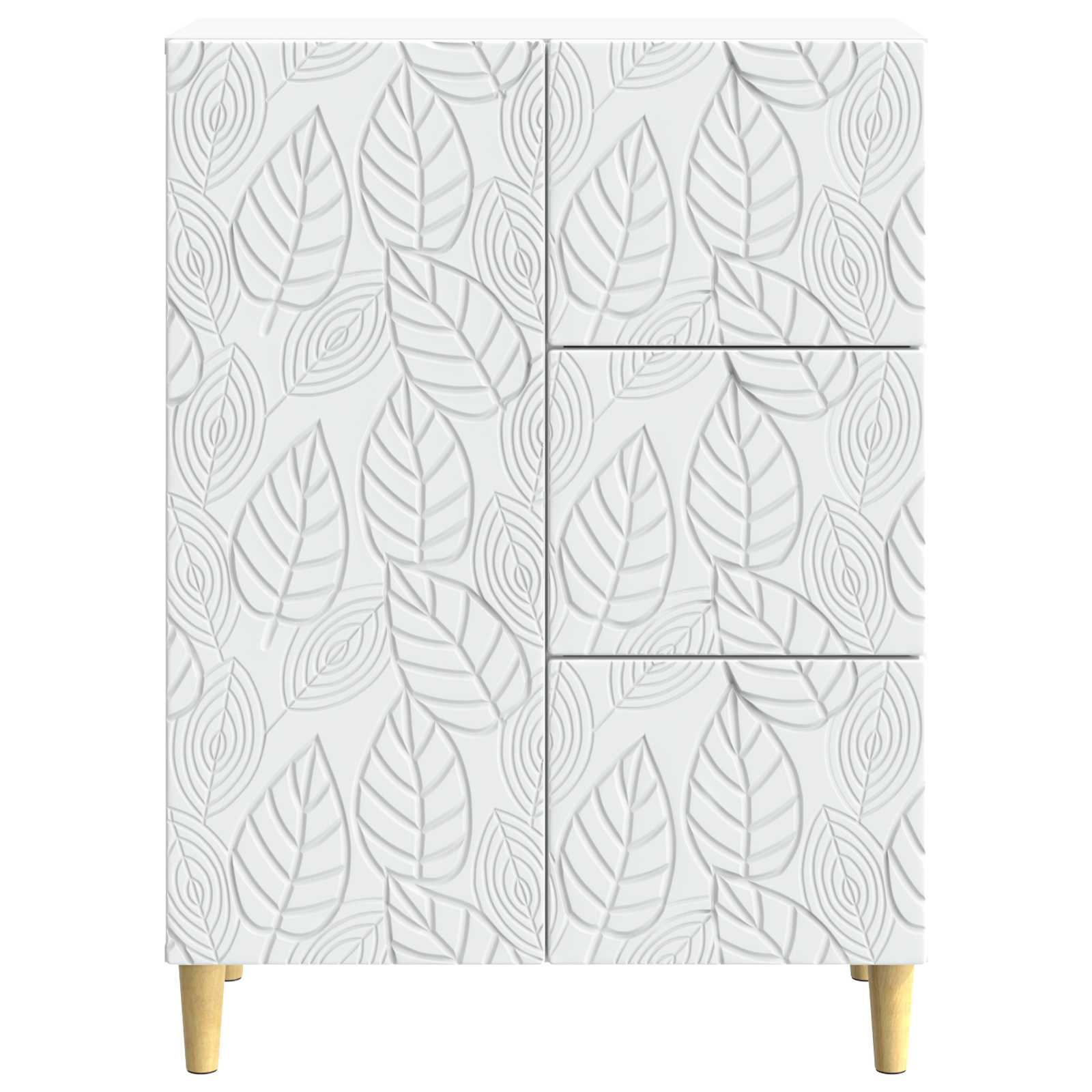 vidaXL Dressoir Wit 66 x 34,5 x 90 cm Bewerkt hout