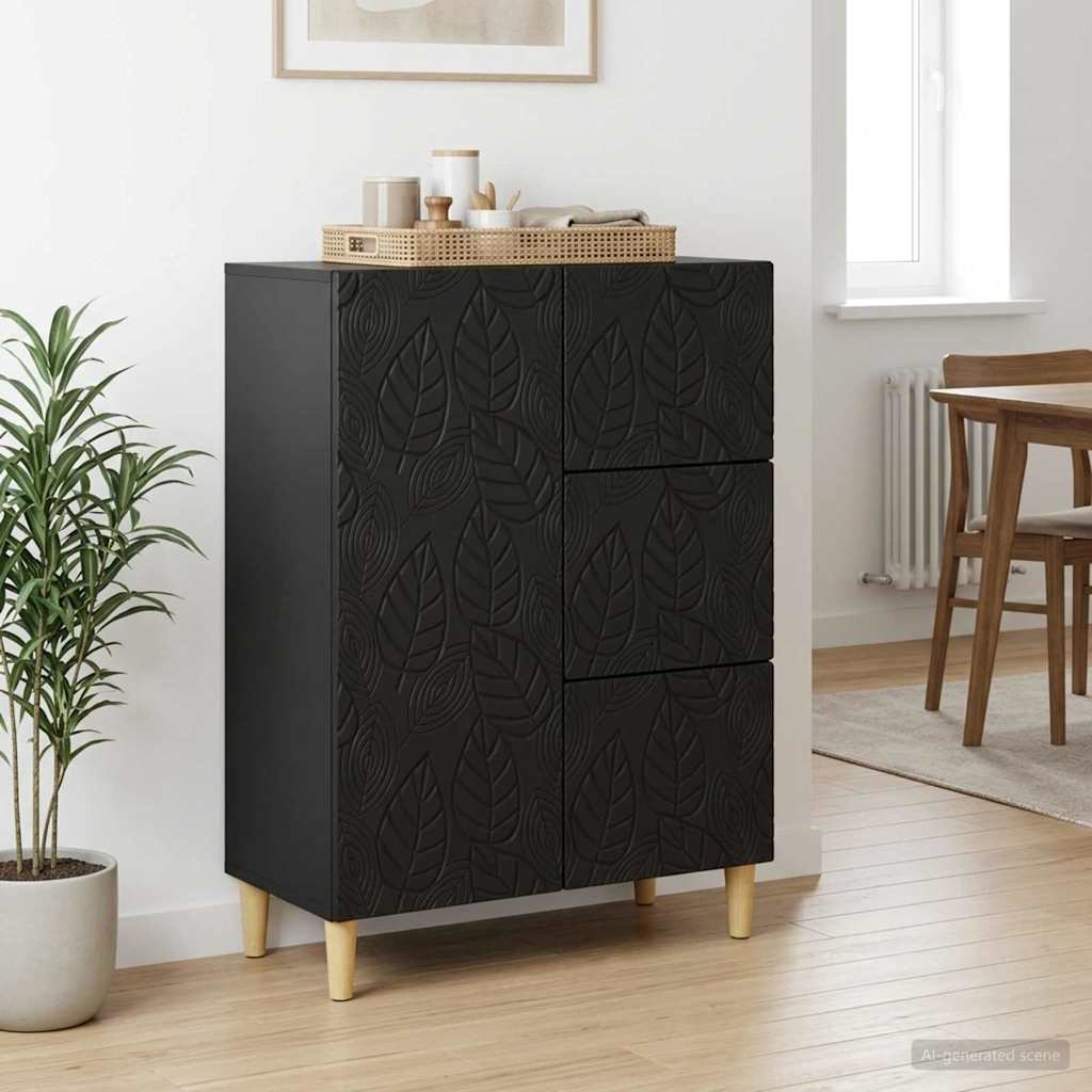 vidaXL Dressoir Wit 66 x 34,5 x 90 cm Bewerkt hout