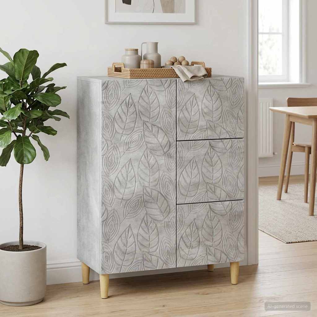 vidaXL Dressoir Wit 66 x 34,5 x 90 cm Bewerkt hout