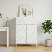 vidaXL Dressoir Wit 66 x 34,5 x 90 cm Bewerkt hout