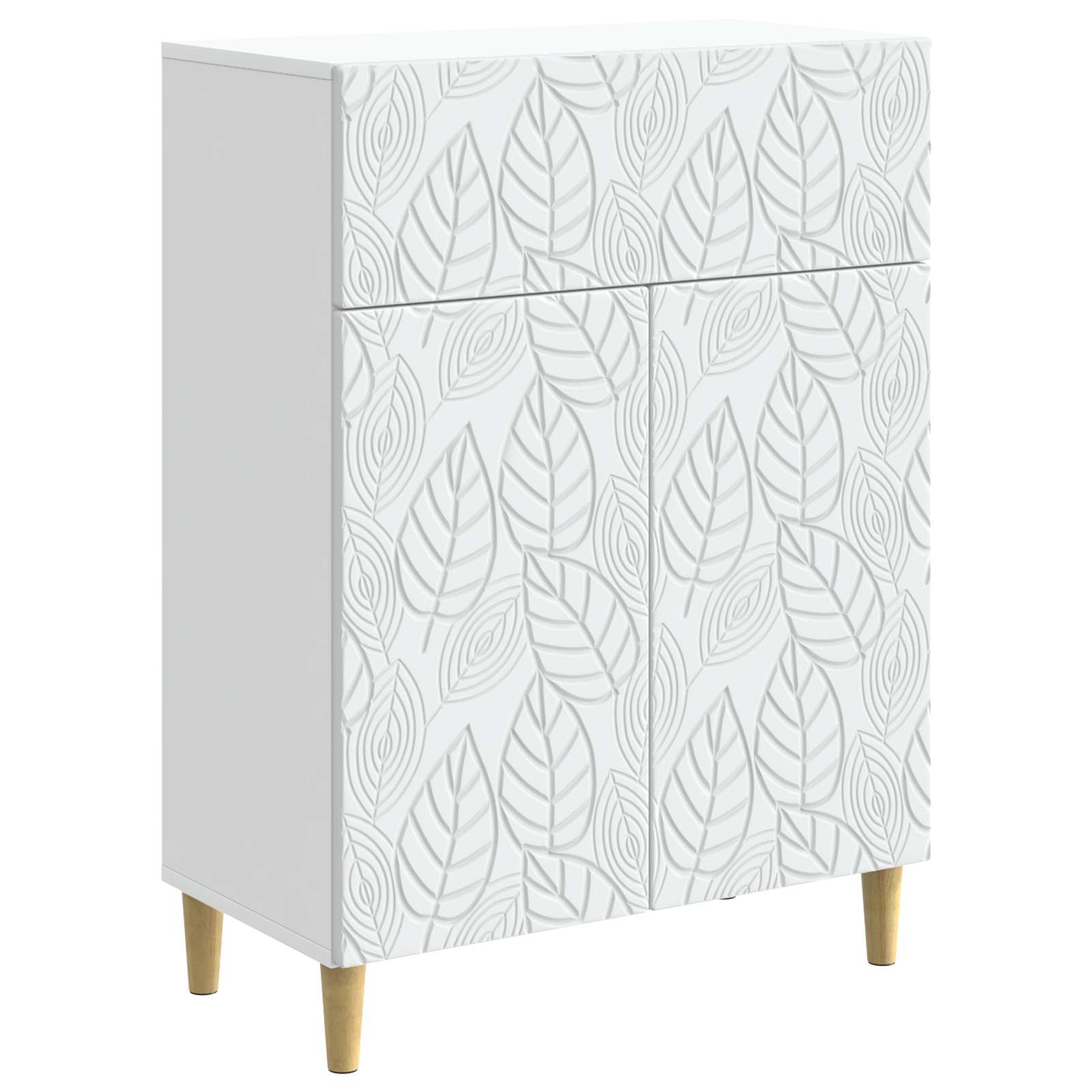 vidaXL Dressoir Wit 66 x 34,5 x 90 cm Bewerkt hout