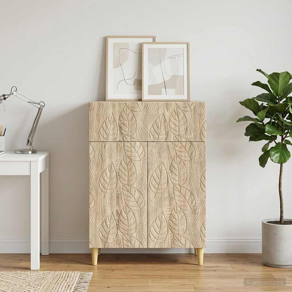 vidaXL Dressoir Wit 66 x 34,5 x 90 cm Bewerkt hout
