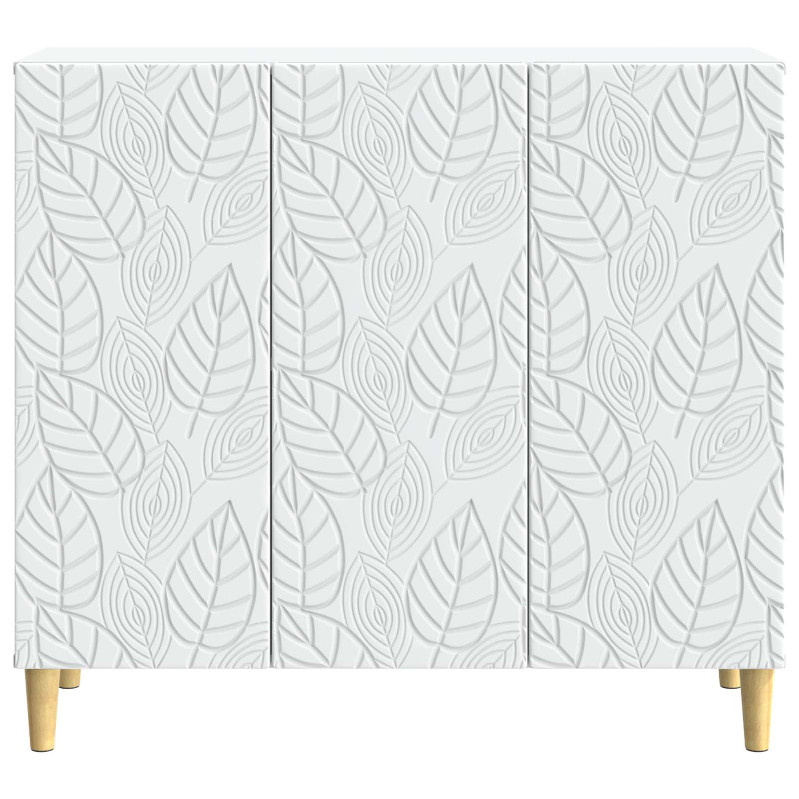 vidaXL Dressoir Wit 89 x 34,5 x 80 cm Bewerkt hout