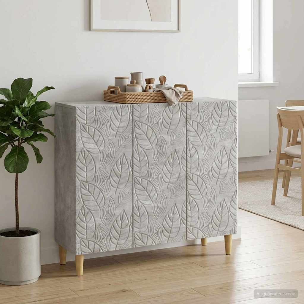 vidaXL Dressoir Wit 89 x 34,5 x 80 cm Bewerkt hout