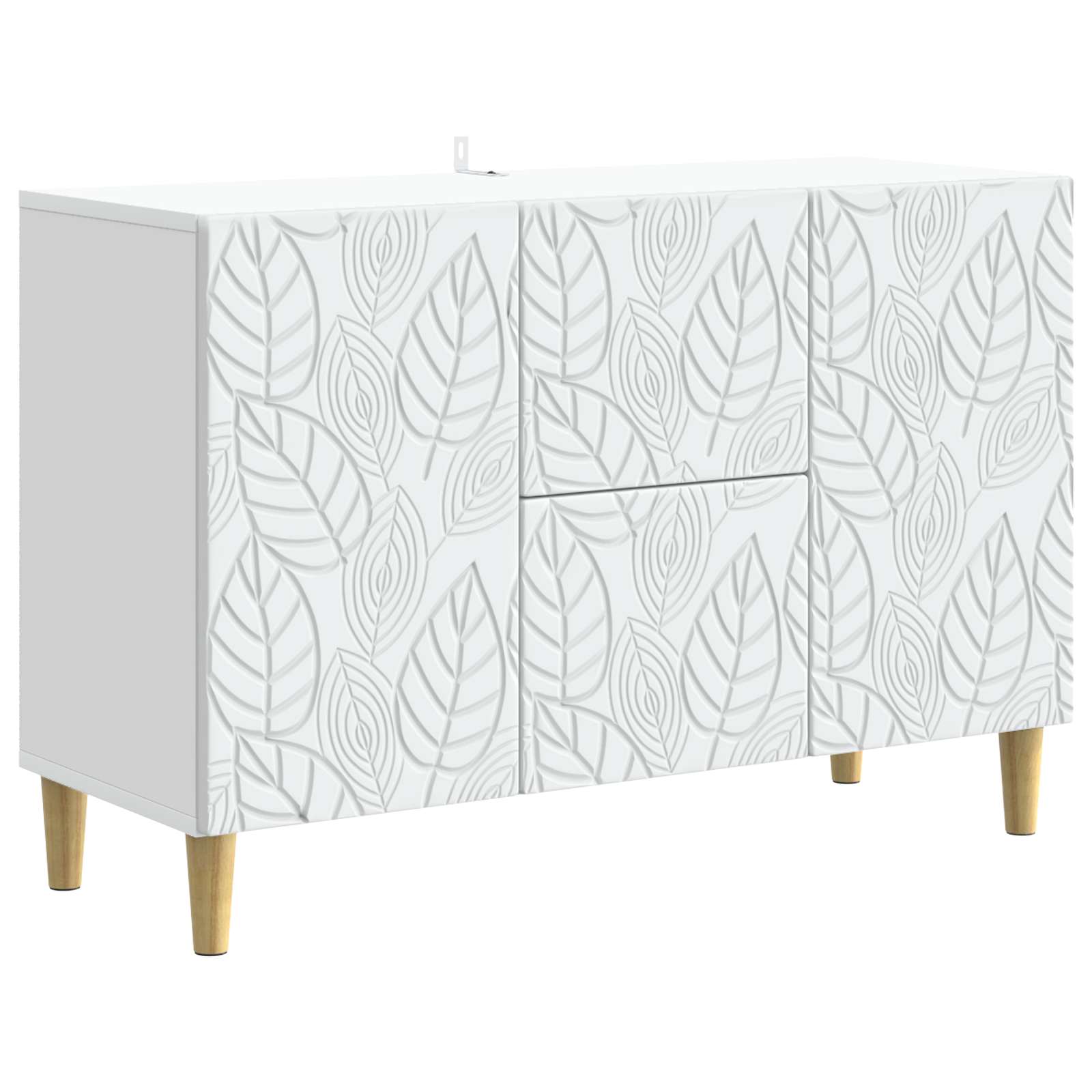 vidaXL Dressoir Wit 89 x 34,5 x 60 cm Bewerkt hout