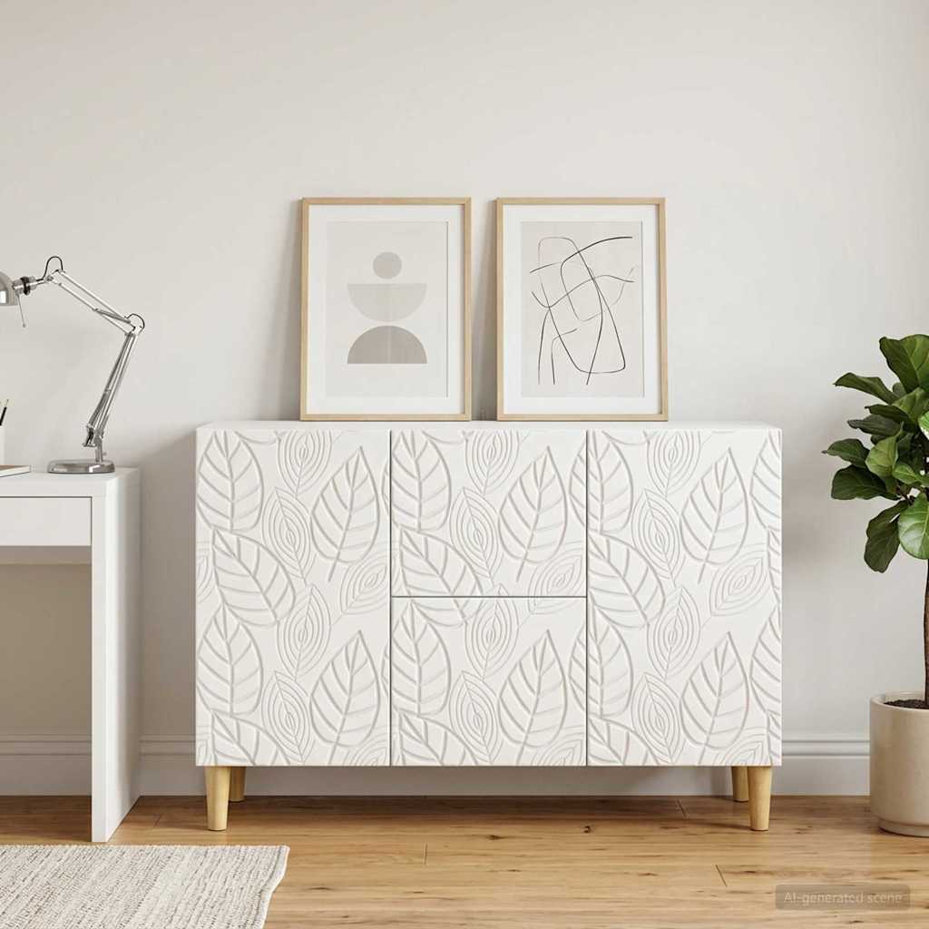vidaXL Dressoir Wit 89 x 34,5 x 60 cm Bewerkt hout