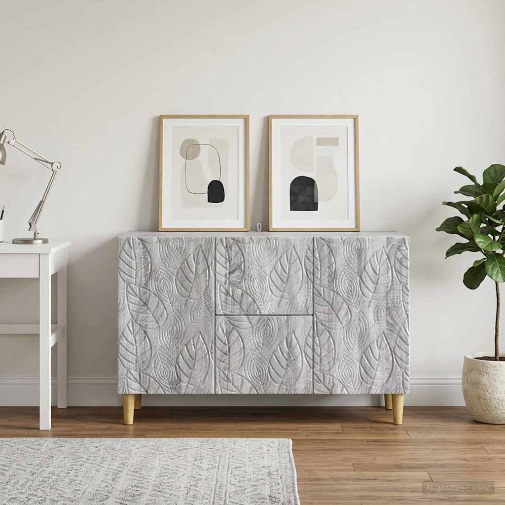 vidaXL Dressoir Wit 89 x 34,5 x 60 cm Bewerkt hout