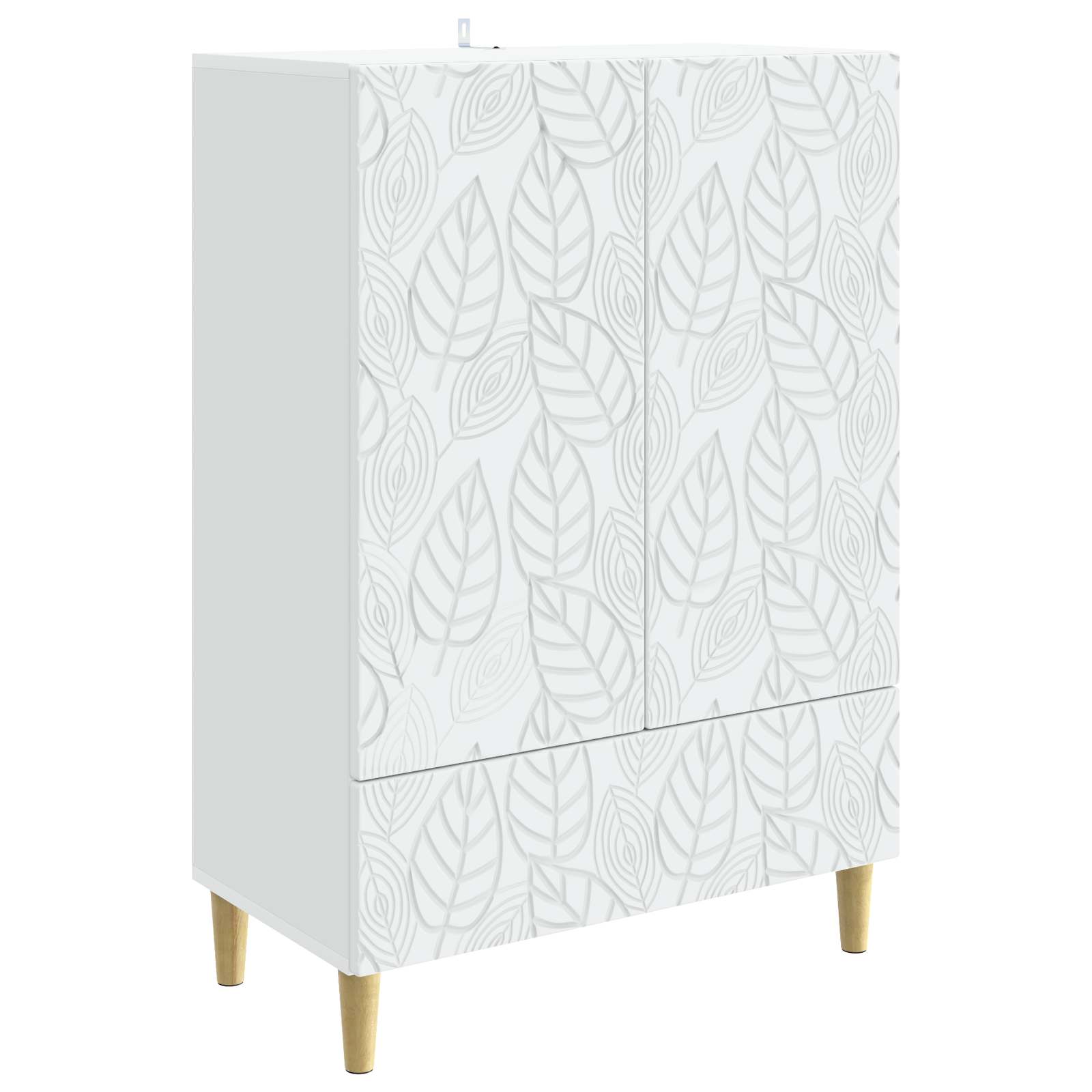 vidaXL Dressoir Wit 66 x 34,5 x 95 cm Bewerkt hout