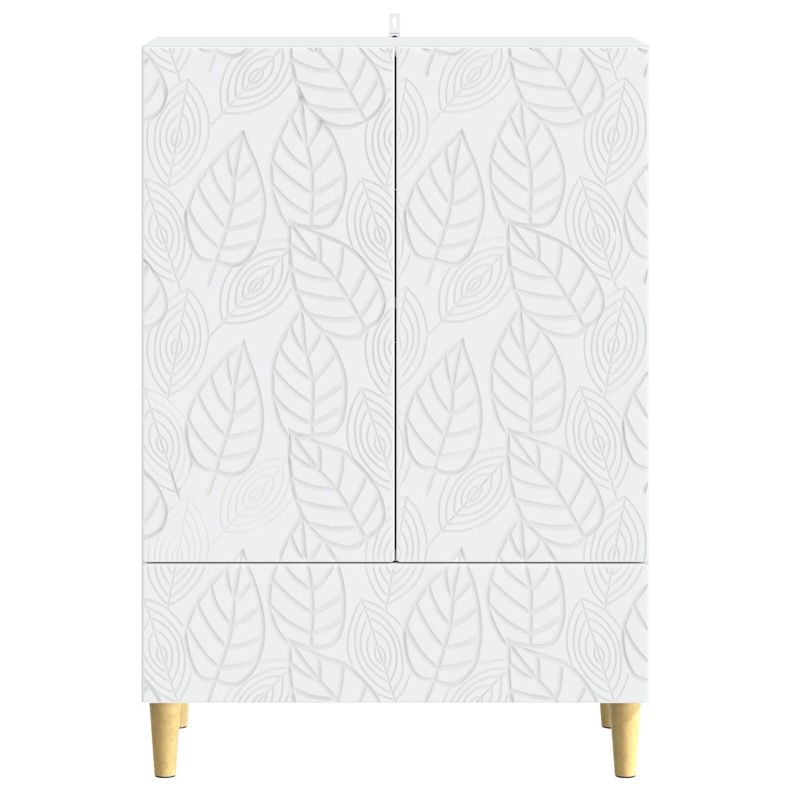 vidaXL Dressoir Wit 66 x 34,5 x 95 cm Bewerkt hout