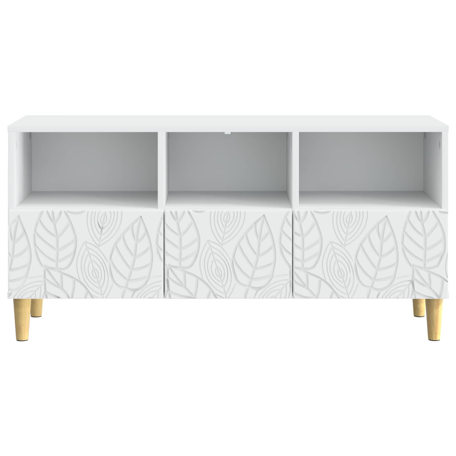 vidaXL TV-kast 102 x 34,5 x 50 cm Wit Bewerkt hout