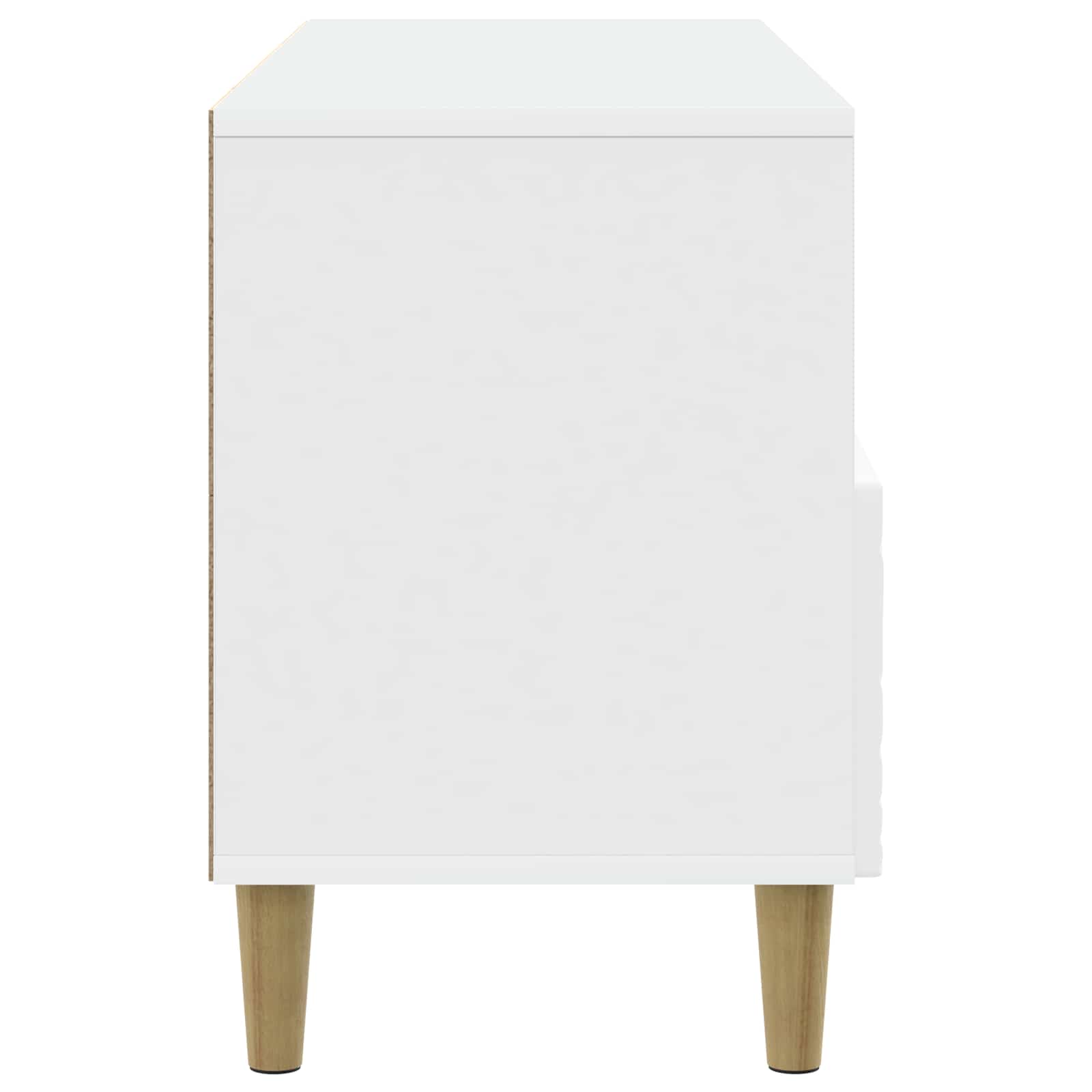 vidaXL TV-kast 102 x 34,5 x 50 cm Wit Bewerkt hout