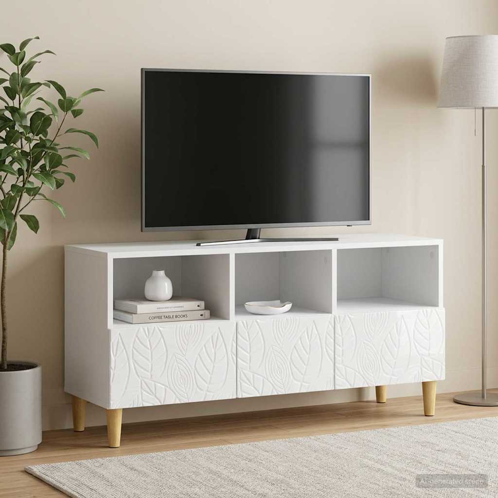 vidaXL TV-kast 102 x 34,5 x 50 cm Wit Bewerkt hout