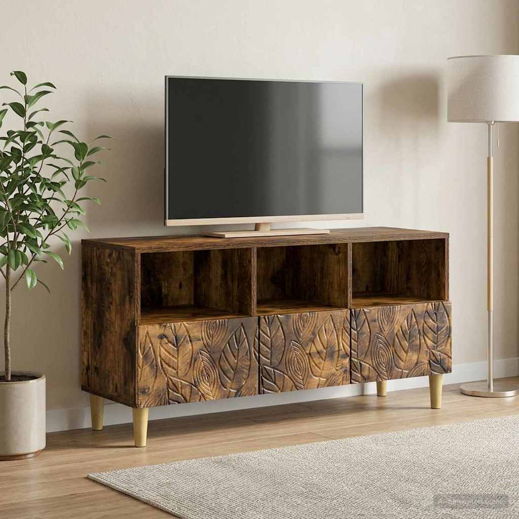 vidaXL TV-kast 102 x 34,5 x 50 cm Wit Bewerkt hout
