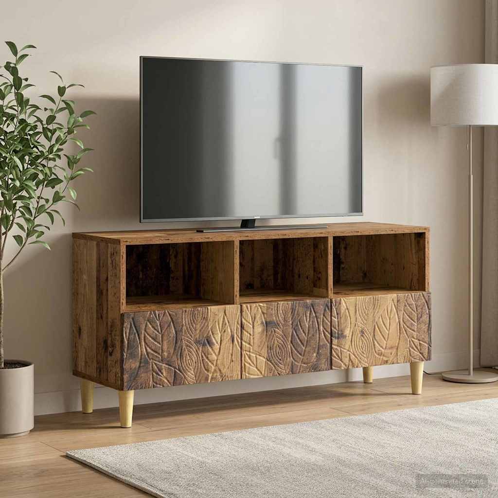 vidaXL TV-kast 102 x 34,5 x 50 cm Wit Bewerkt hout
