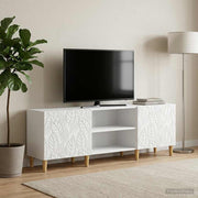 vidaXL TV-kast 150 x 31 x 50 cm Wit Bewerkt hout