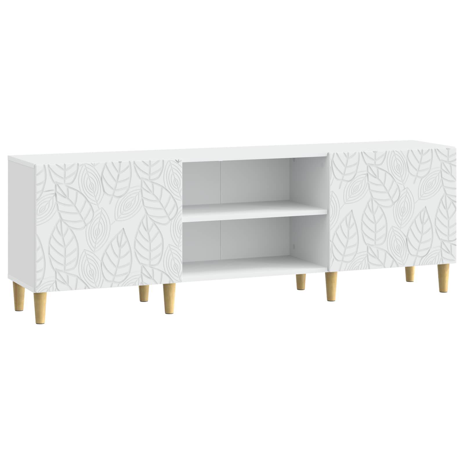 vidaXL TV-kast 150 x 31 x 50 cm Wit Bewerkt hout