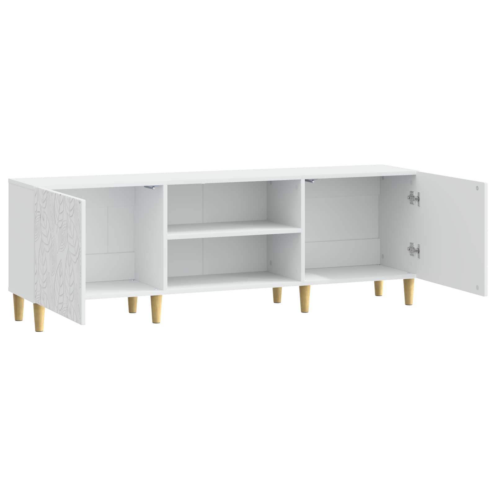 vidaXL TV-kast 150 x 31 x 50 cm Wit Bewerkt hout
