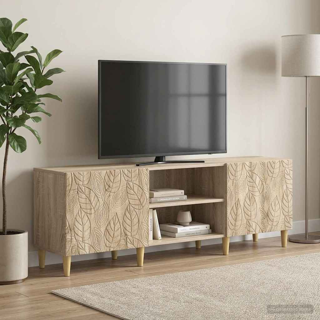 vidaXL TV-kast 150 x 31 x 50 cm Wit Bewerkt hout