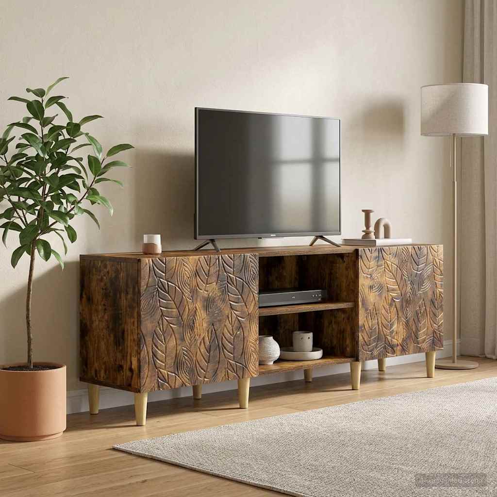 vidaXL TV-kast 150 x 31 x 50 cm Wit Bewerkt hout