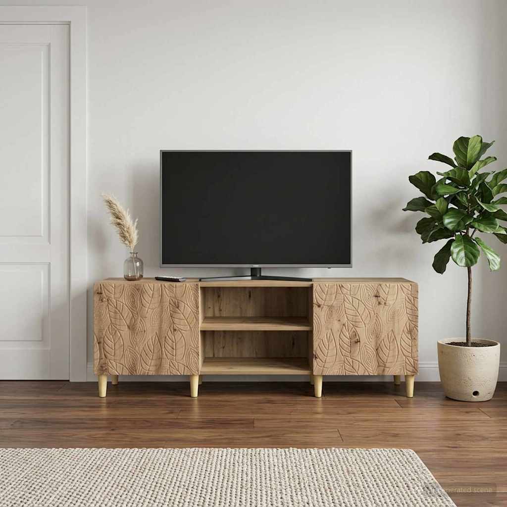 vidaXL TV-kast 150 x 31 x 50 cm Wit Bewerkt hout