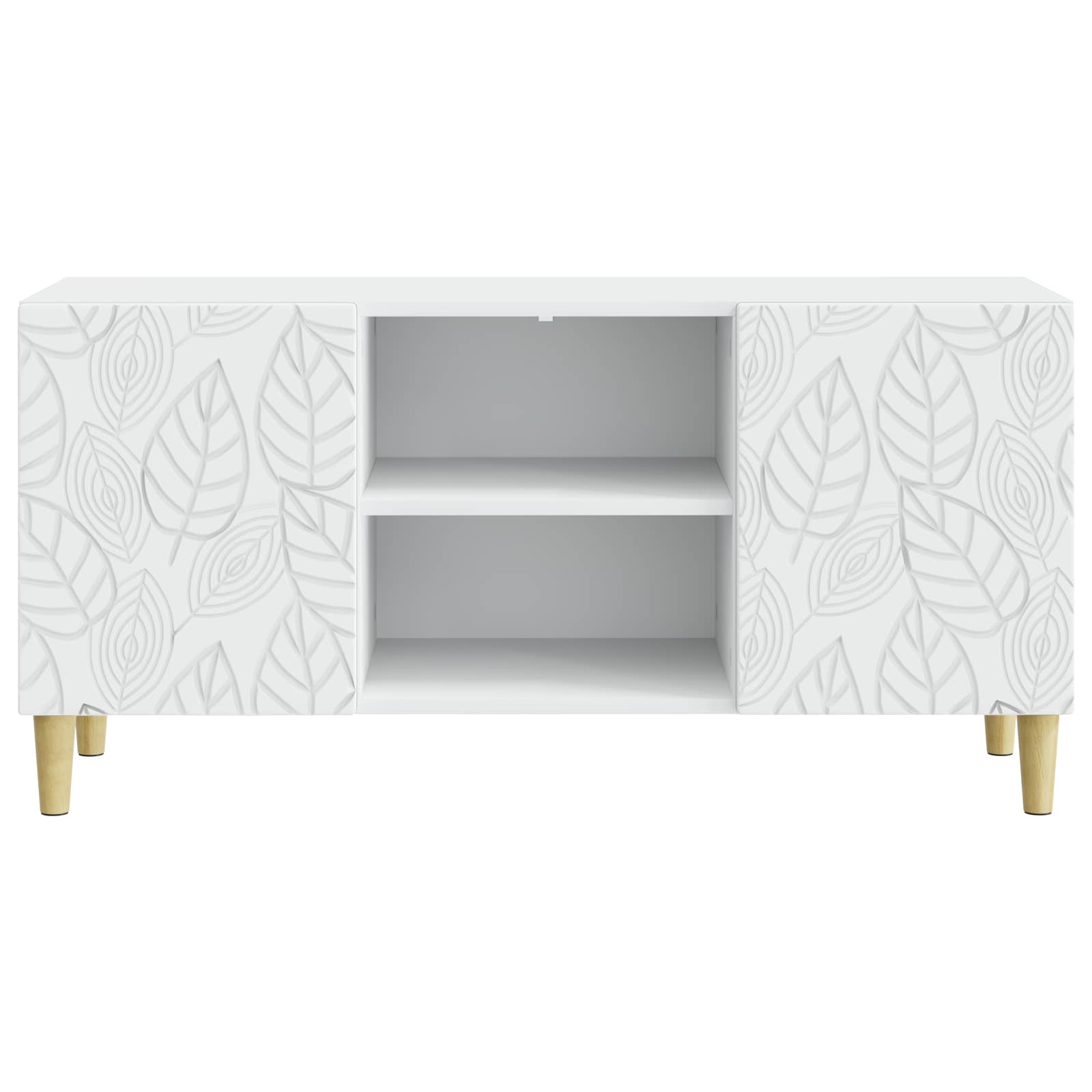 vidaXL TV-kast 102 x 34,5 x 50 cm Wit Bewerkt hout