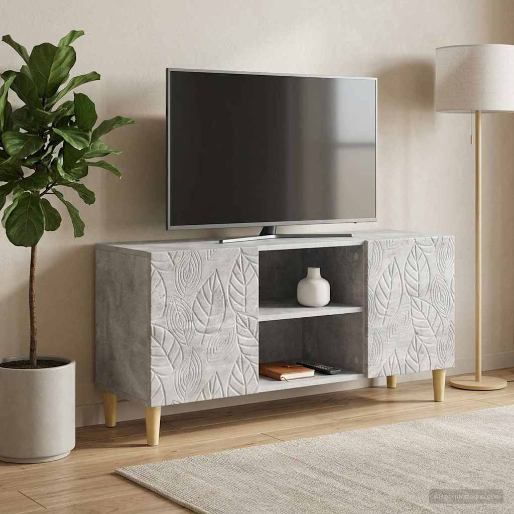 vidaXL TV-kast 102 x 34,5 x 50 cm Wit Bewerkt hout