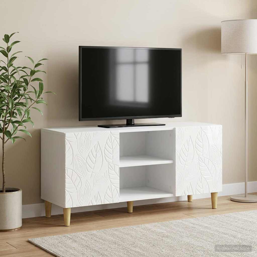 vidaXL TV-kast 102 x 34,5 x 50 cm Wit Bewerkt hout
