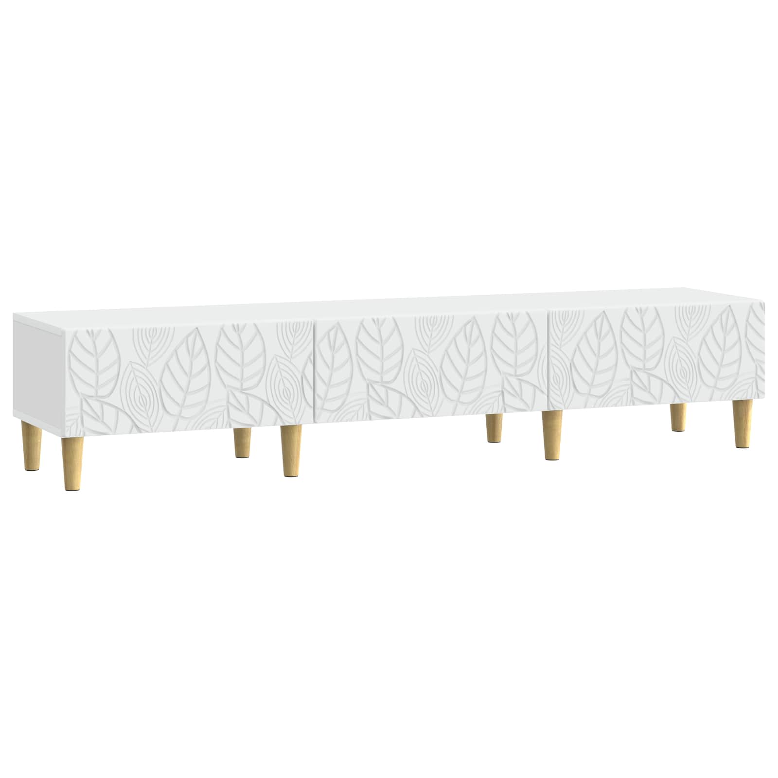 vidaXL TV-kast 147 x 34,5 x 30 cm Wit Bewerkt hout