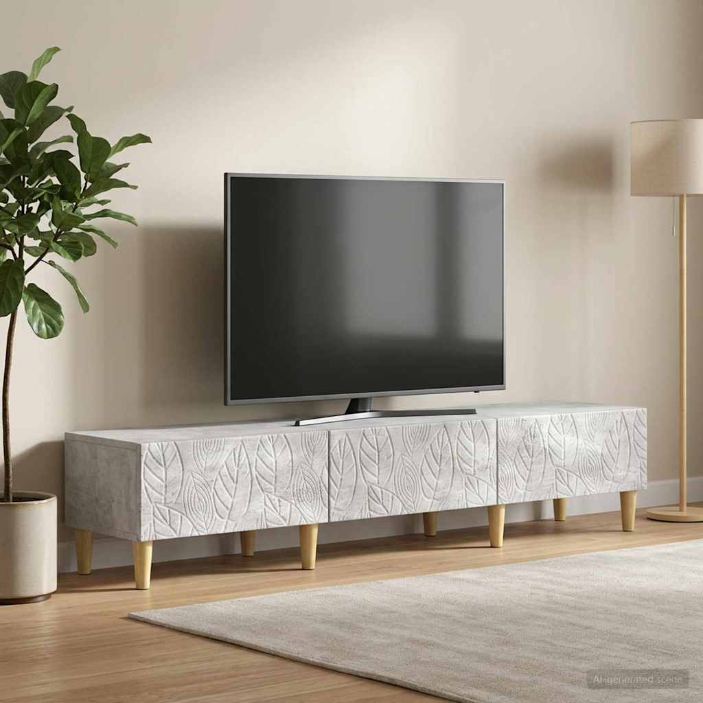 vidaXL TV-kast 147 x 34,5 x 30 cm Wit Bewerkt hout